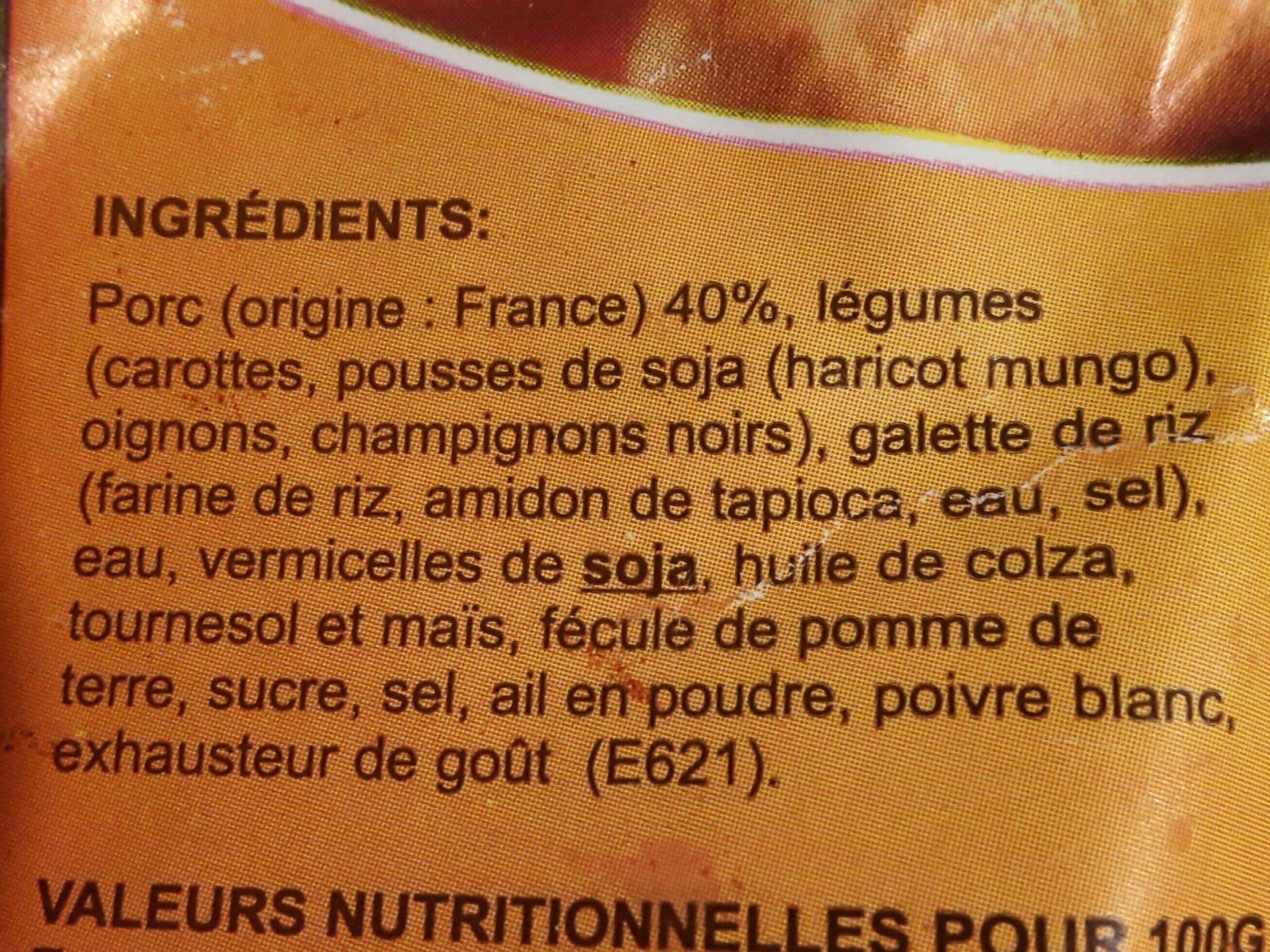 Sing'ly Nems vietnamiens au porc packshot