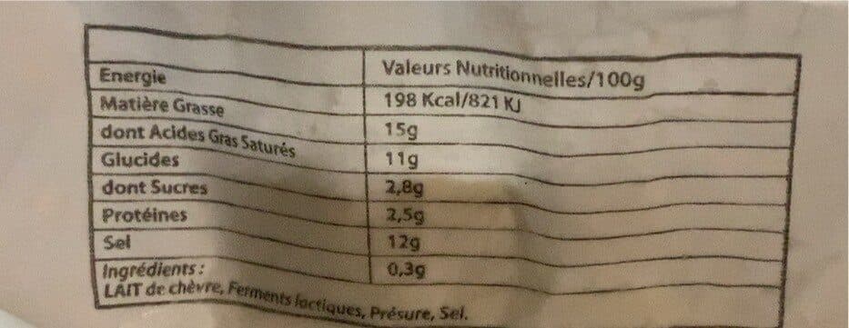 Open Food Facts Guigne de chevre frais au lait cru, 12%MG packshot