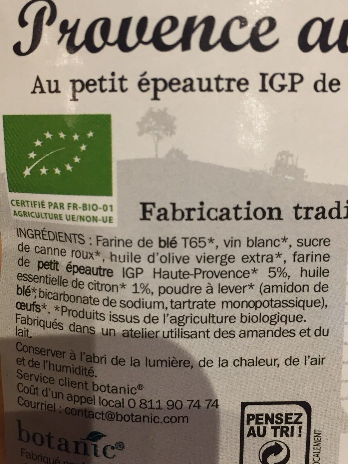 Histoires d'ici Canistrelli de Provence au citron packshot