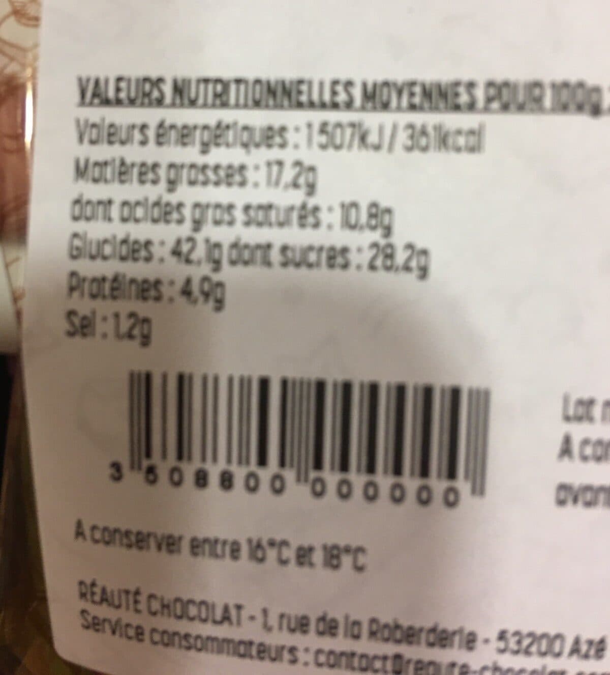Réauté Chocolat Mini cakes rhum raisin packshot