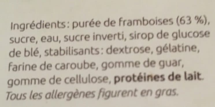 Les Glaces de l'Ardèche Sorbet Framboise packshot