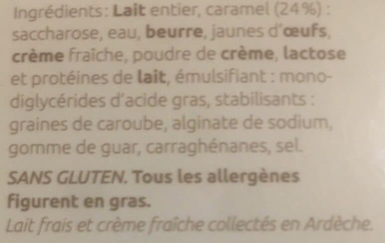 Les Glaces de l'Ardèche Glace caramel beurre salé packshot