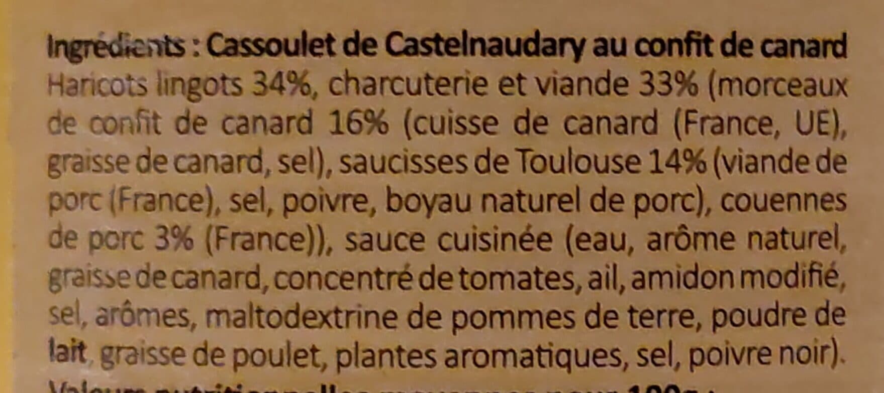 Maison ESCUDIER Cassoulet au Confit de Canard packshot