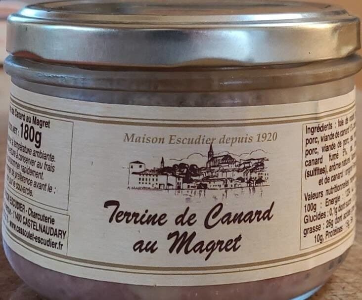 Maison Escudier Terrine de canard au magret packshot