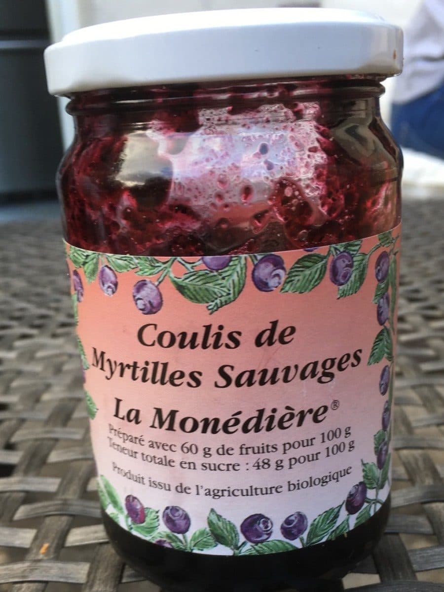 Open Food Facts Coulis de Myrtilles Sauvages La Monédière packshot