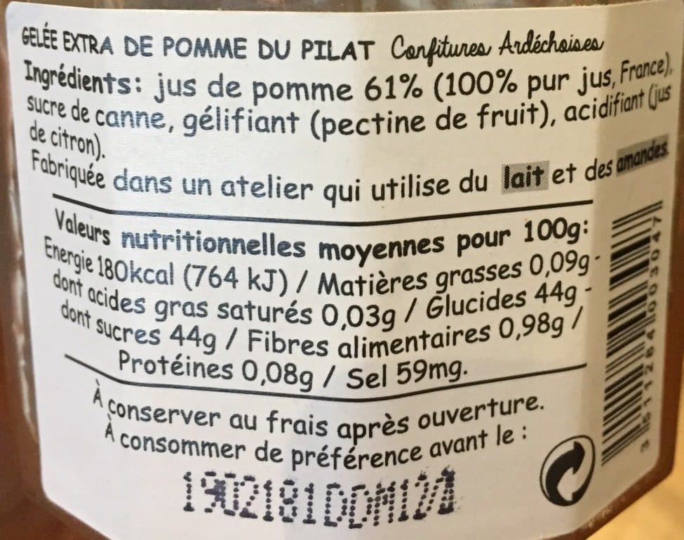 Confitures Ardéchoises Gelée de pomme du pilat packshot