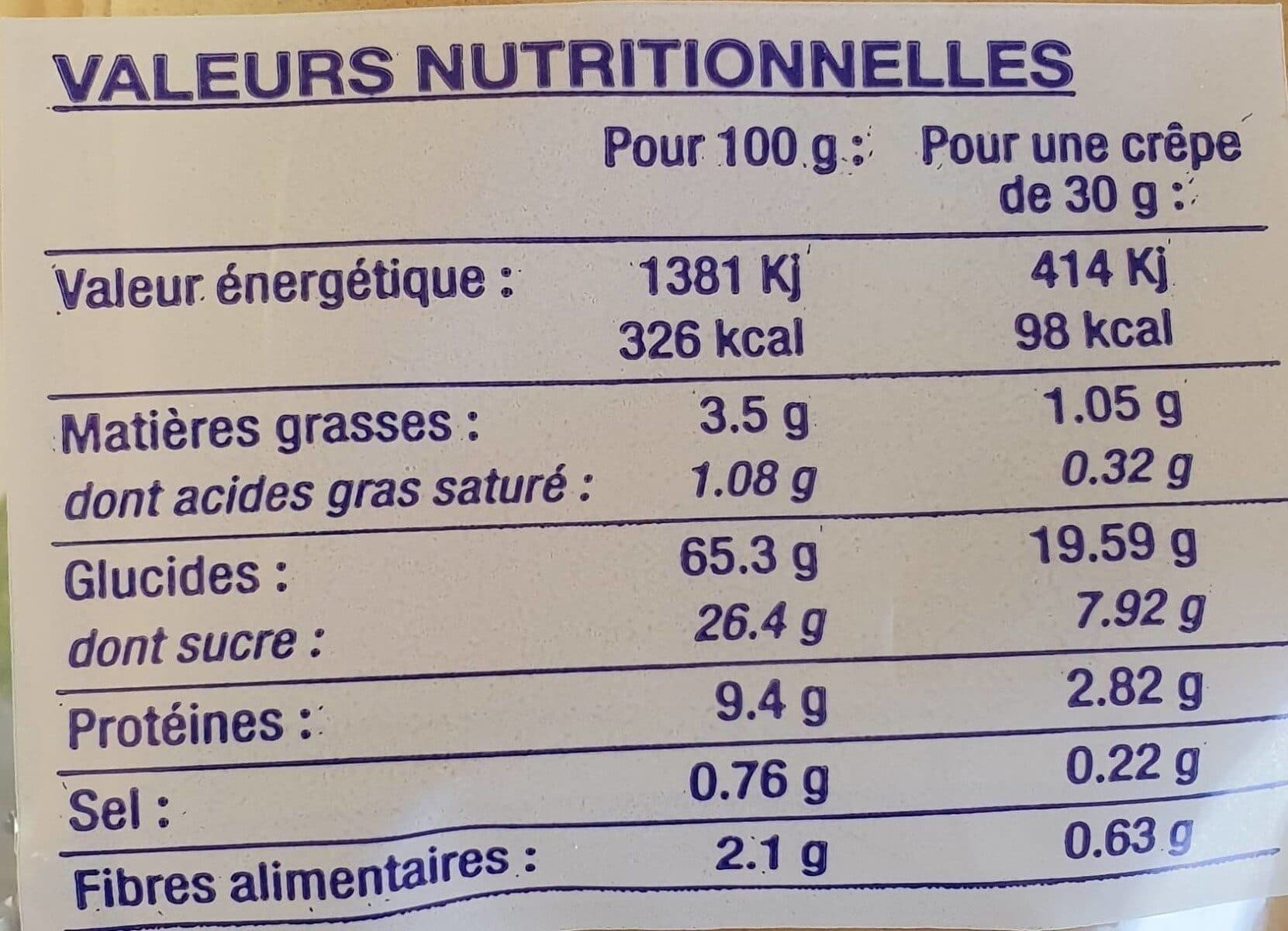 Tradicrepes 12 crêpes à la petite bretonne packshot