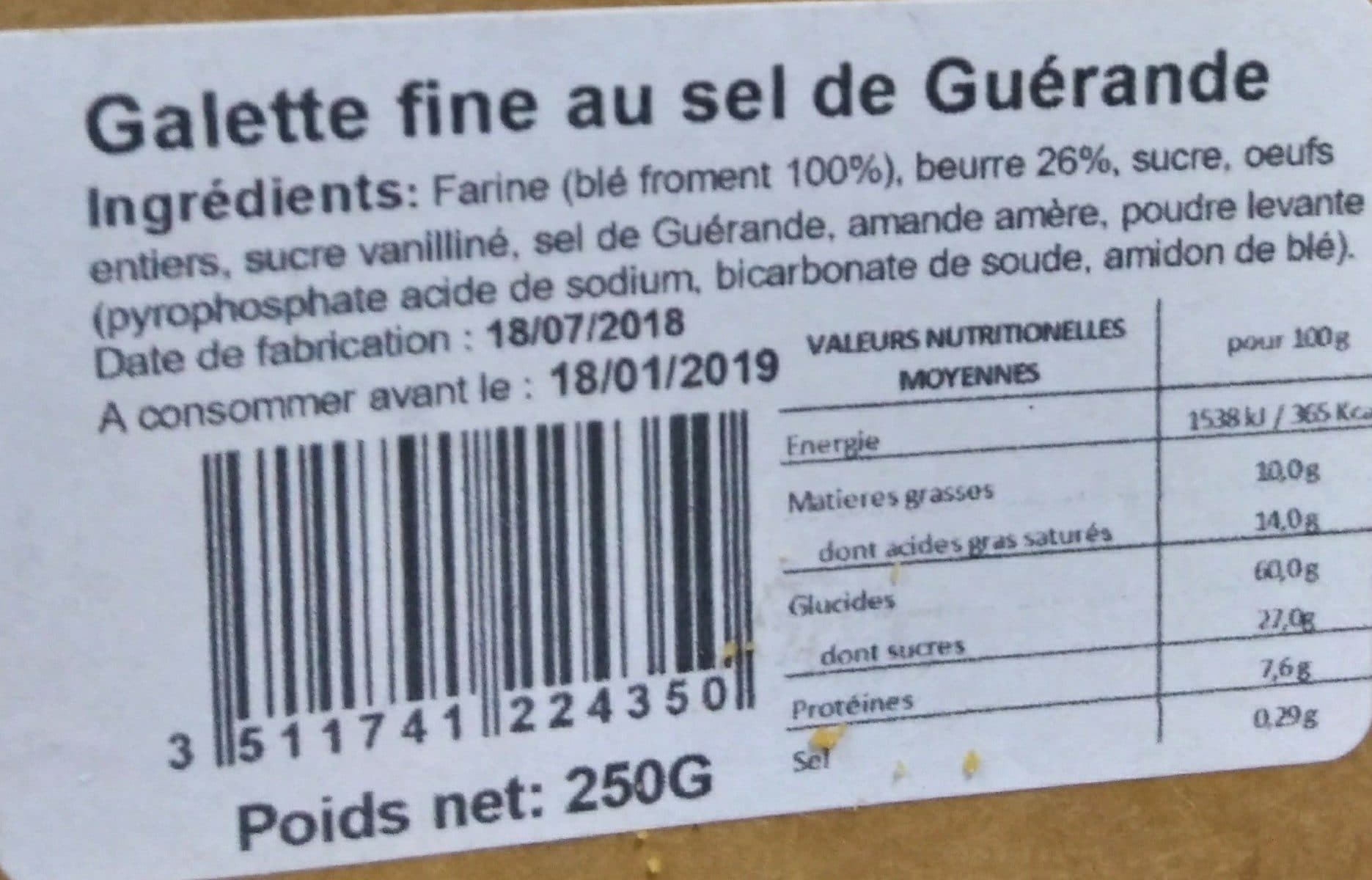 Open Food Facts Galette bretonne packshot