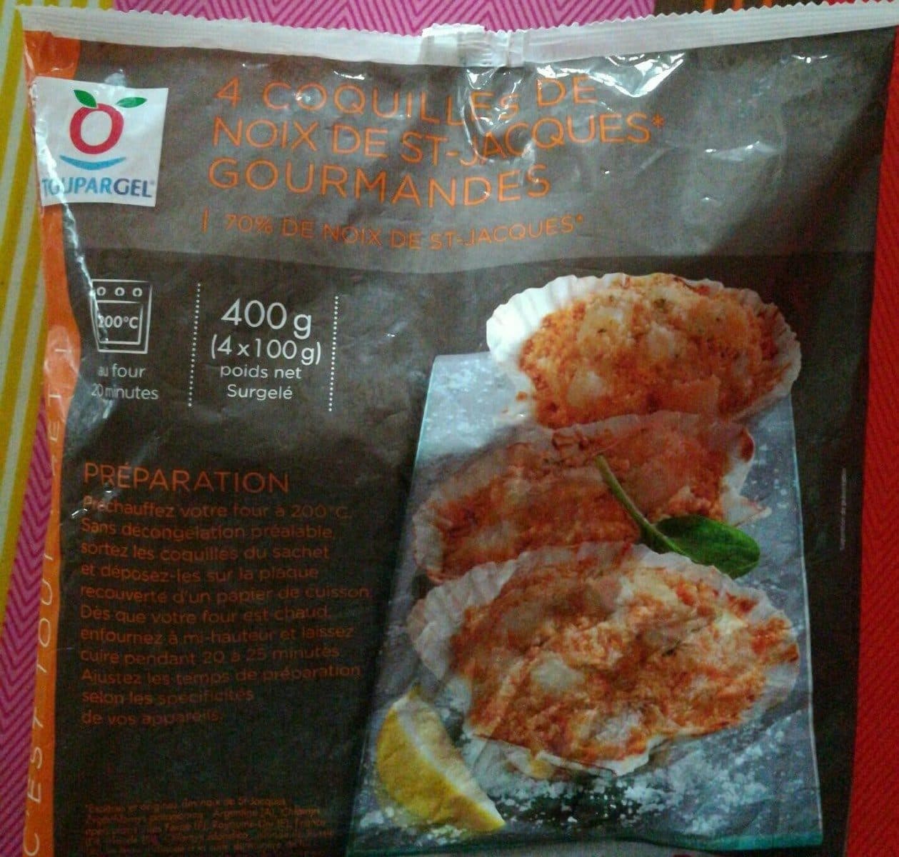 Toupargel 4 Coquilles de noix de St-Jacques gourmandes packshot