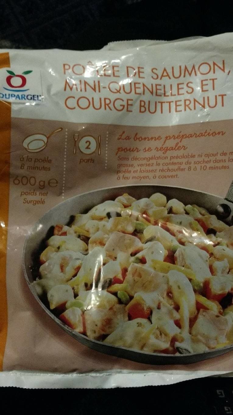 Toupargel Poêlée de saumon, mini-quenelles et courge butternut packshot