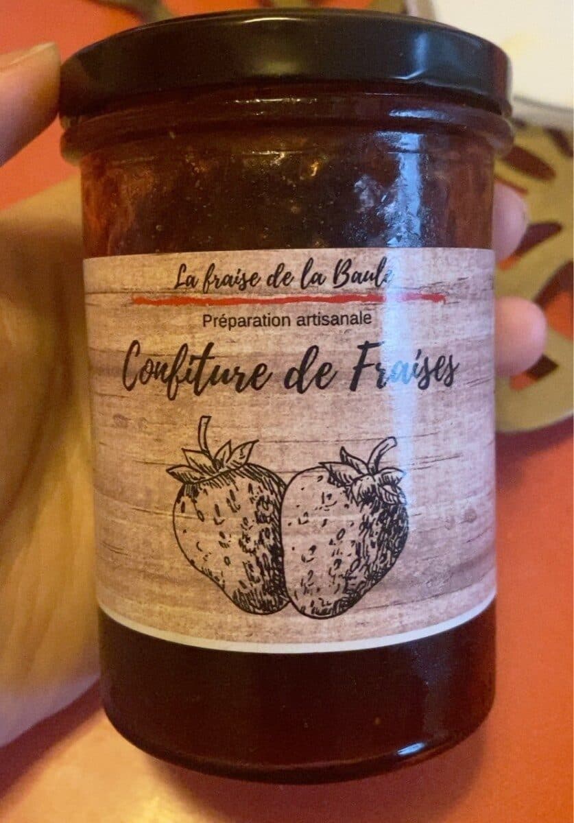 Open Food Facts Confiture de fraise packshot