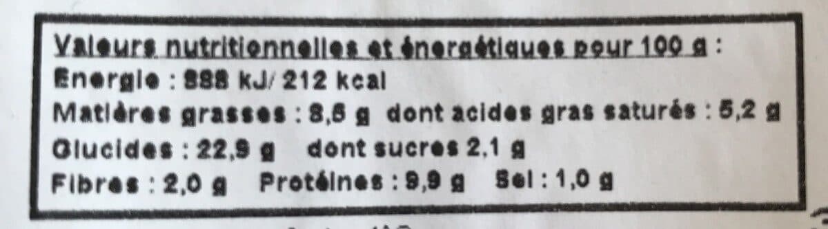 Open Food Facts Croque montagnard 2x150g 300g PE packshot