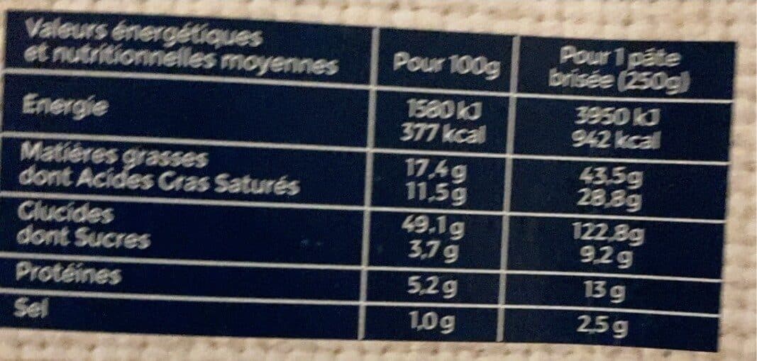 Open Food Facts Pates brisee packshot