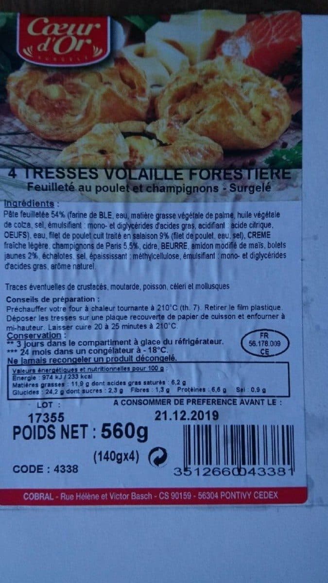 Open Food Facts Tresses volailles forestières packshot
