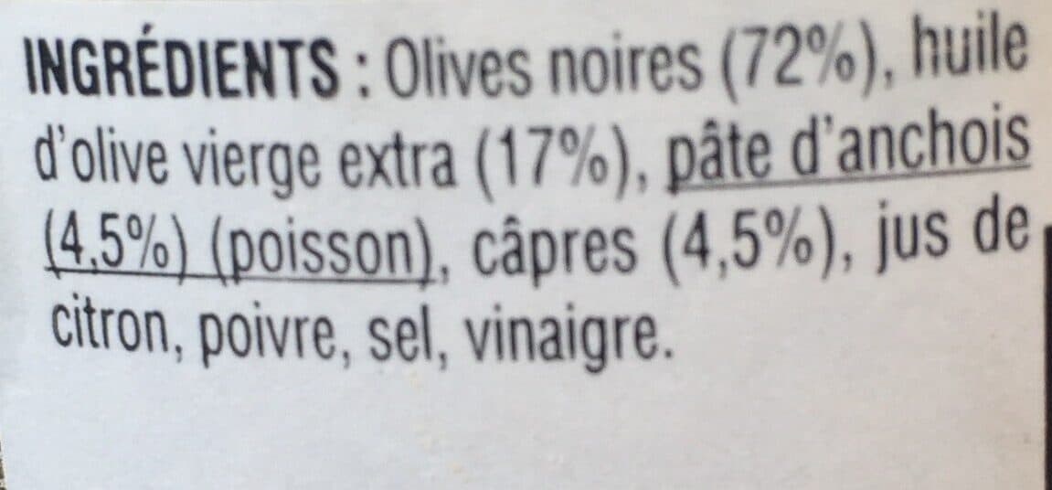 Open Food Facts Tapenade packshot