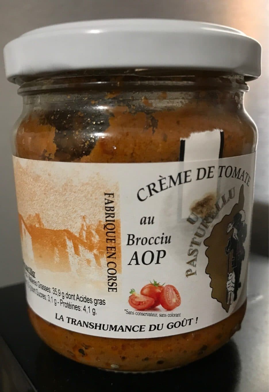 U Pastirellu Crème de tomate au Brocciu AOP U Pasturel packshot