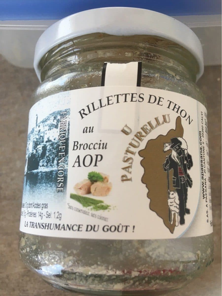 Open Food Facts Rillette de thon au brocciu AOP packshot