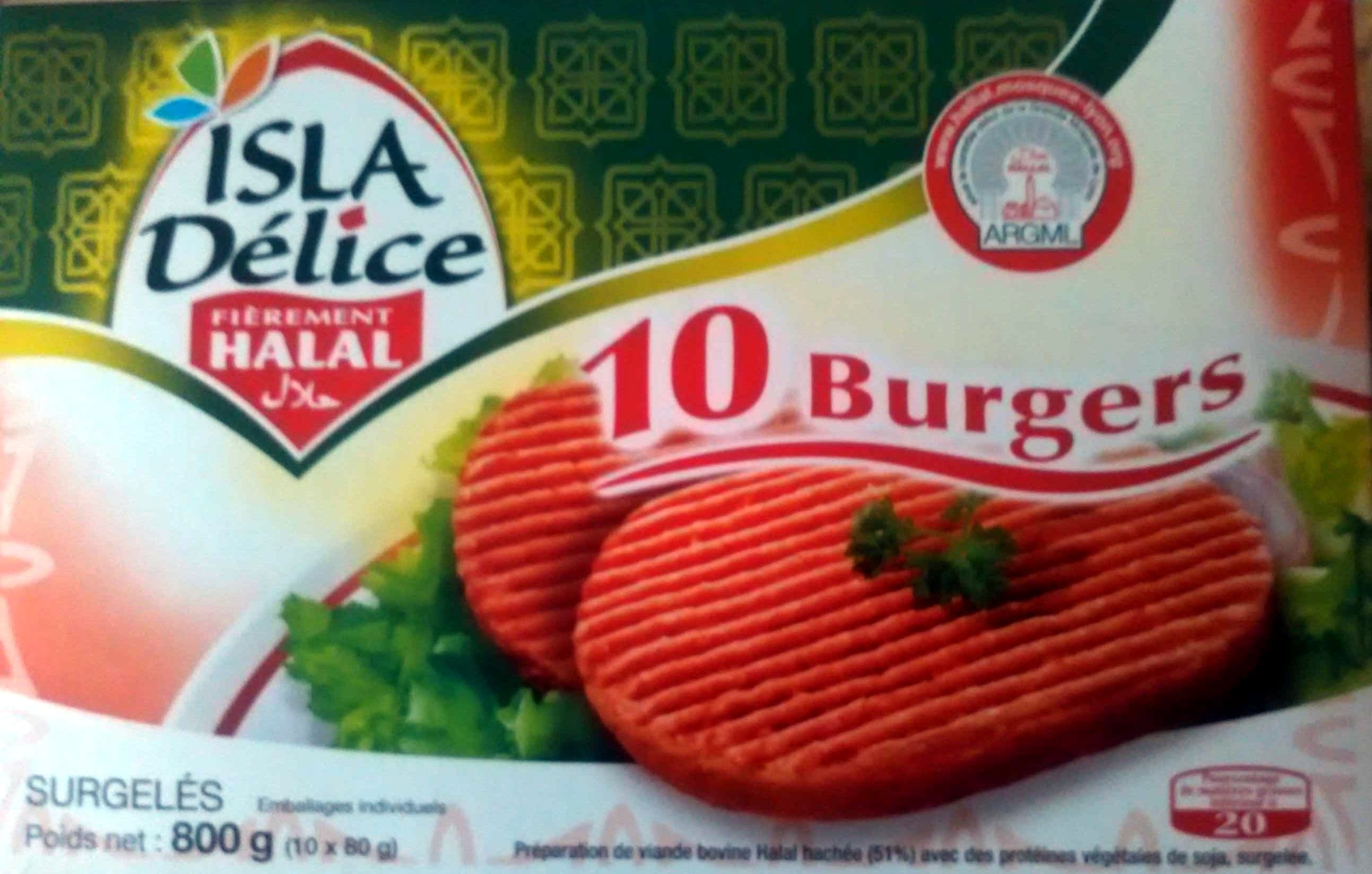 Isla Délice 10 Burgers packshot