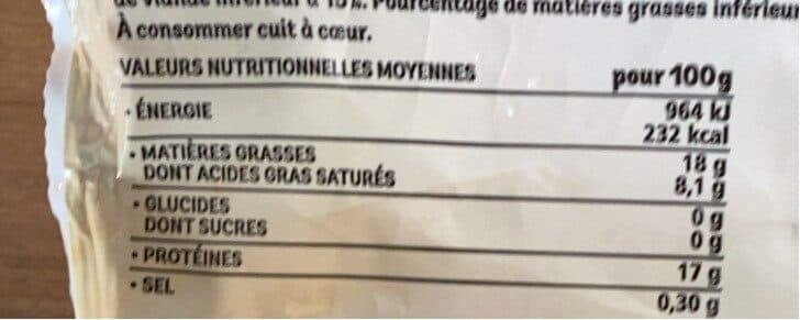 Isla delice Haché 100 % Boeuf packshot
