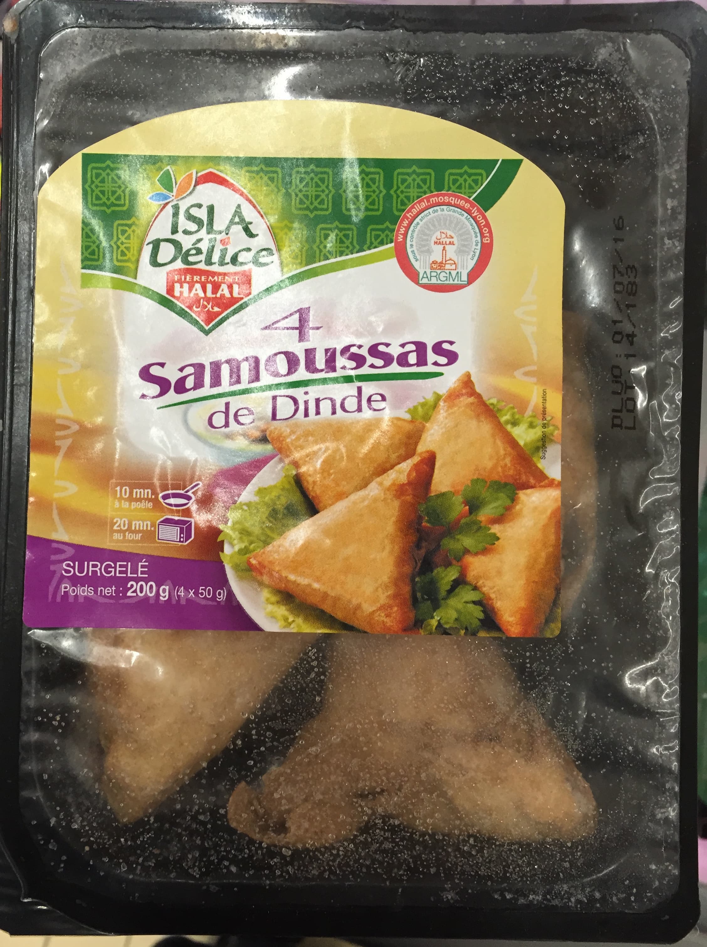 Isla Délice 4 Samoussas de Dinde, Surgelé packshot