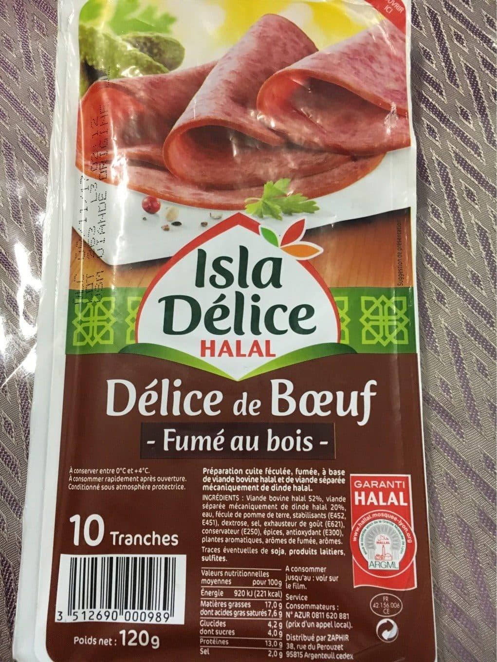 Isla delice Saveur Délice de Boeuf Fumé packshot