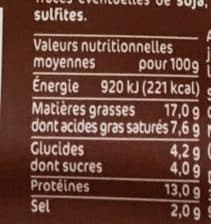 Isla delice Saveur Délice de Boeuf Fumé packshot