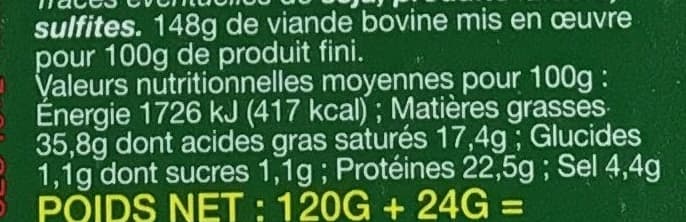 Isla Délice Saucisson Sec pur boeuf (10+2 gratuites) packshot