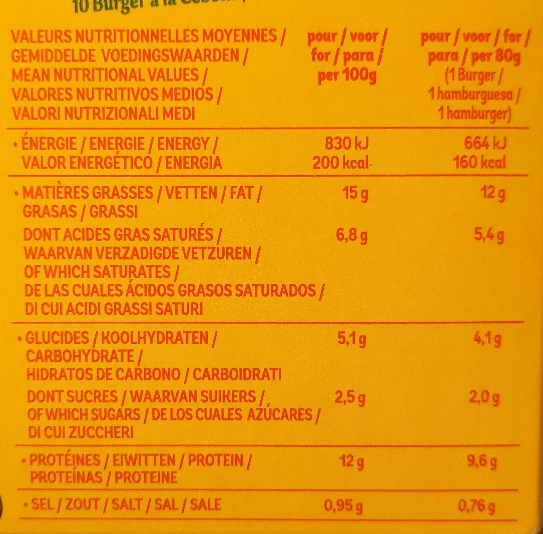 Isla Délice 10 Burgers a l'oignon surgelés packshot