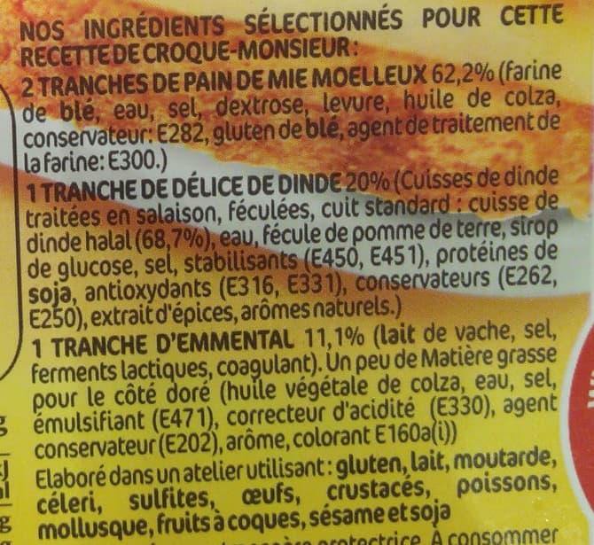 Isla délice Croq'mie - Délice de dinde & fromage packshot