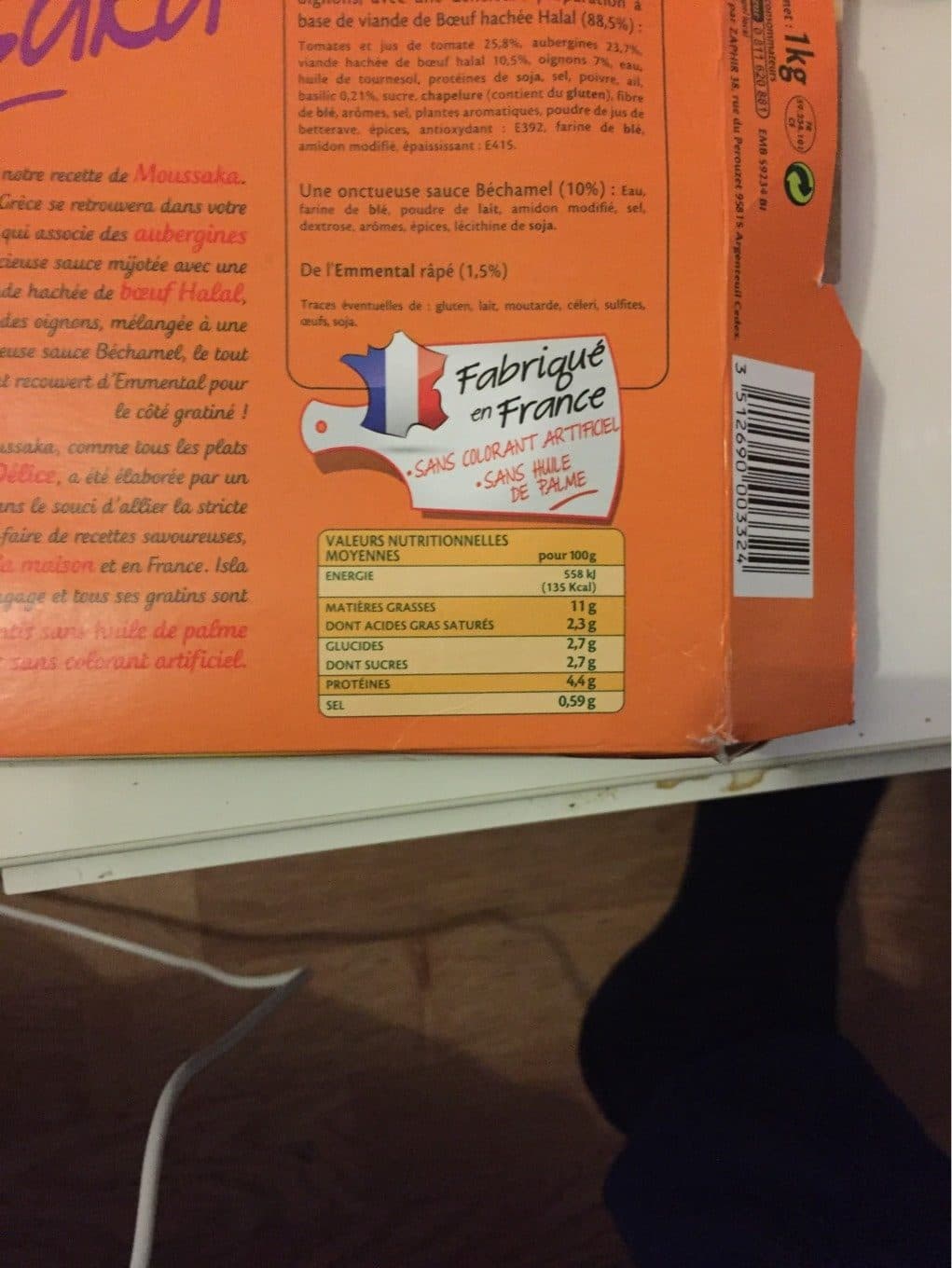Isla delice Moussaka packshot