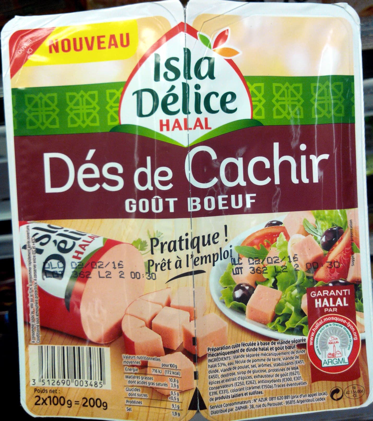 Isla Délice Dés de Cachir goût boeuf packshot