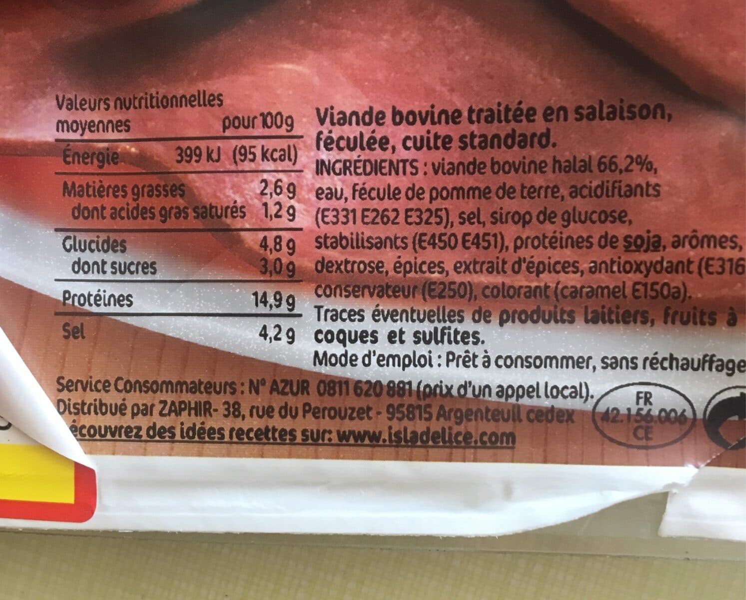 Isla delice Delice De Boeuf packshot