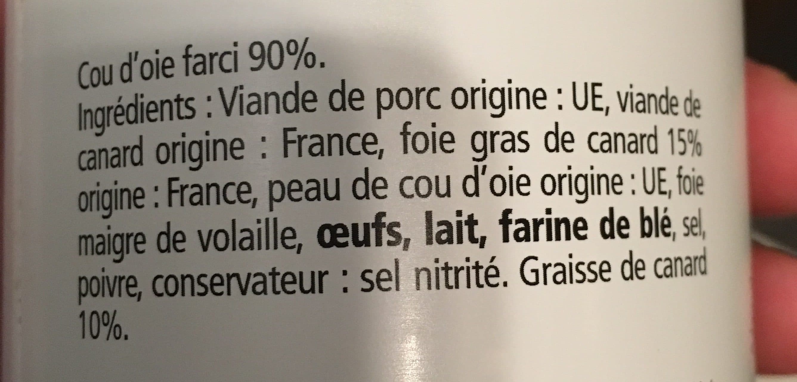 Le Manoir Alexandre Cou d'Oie Farci packshot