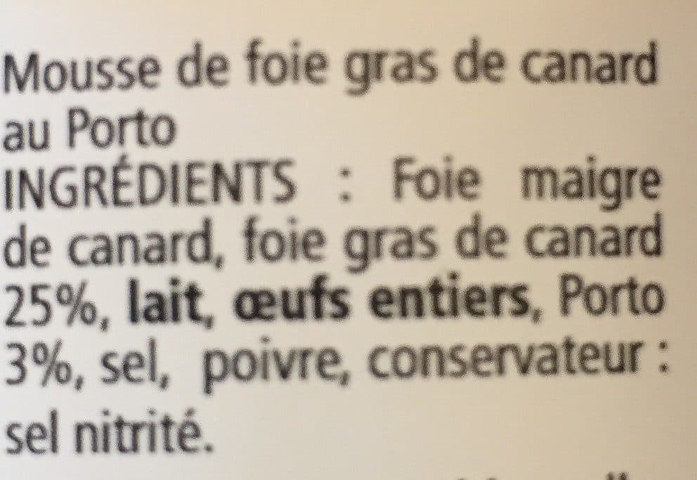 Open Food Facts Tartinde de foie de canard au porto packshot