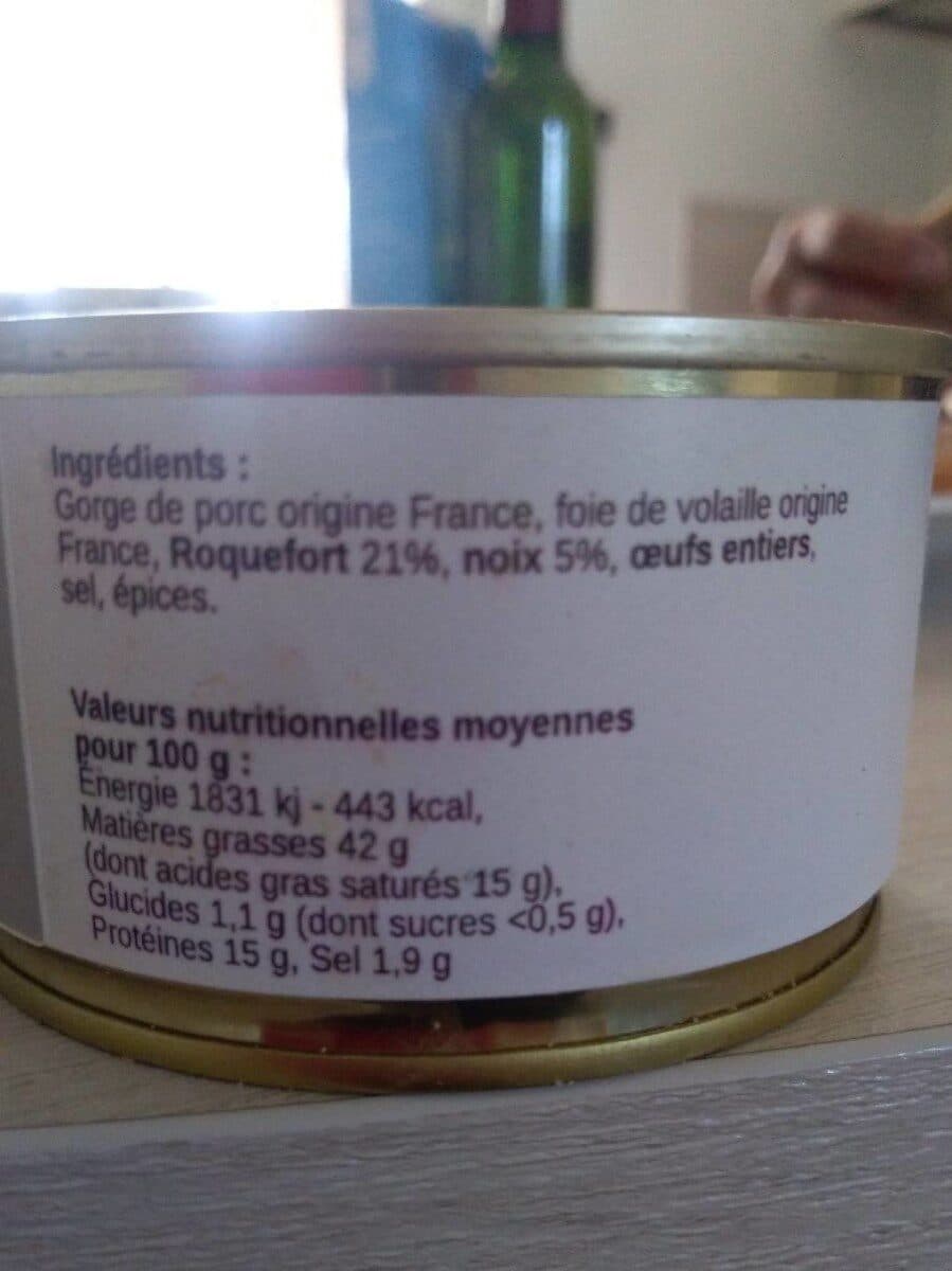 Le Manoir Alexandre Terrine au Roquefort et Noix du Périgord packshot