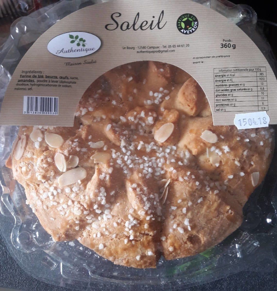 Open Food Facts Soleil packshot