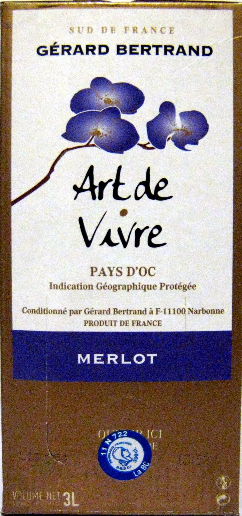 Gérard Bertrand Vin Merlot Pays d'Oc IGP Art de Vivre Gérard Bertrand packshot