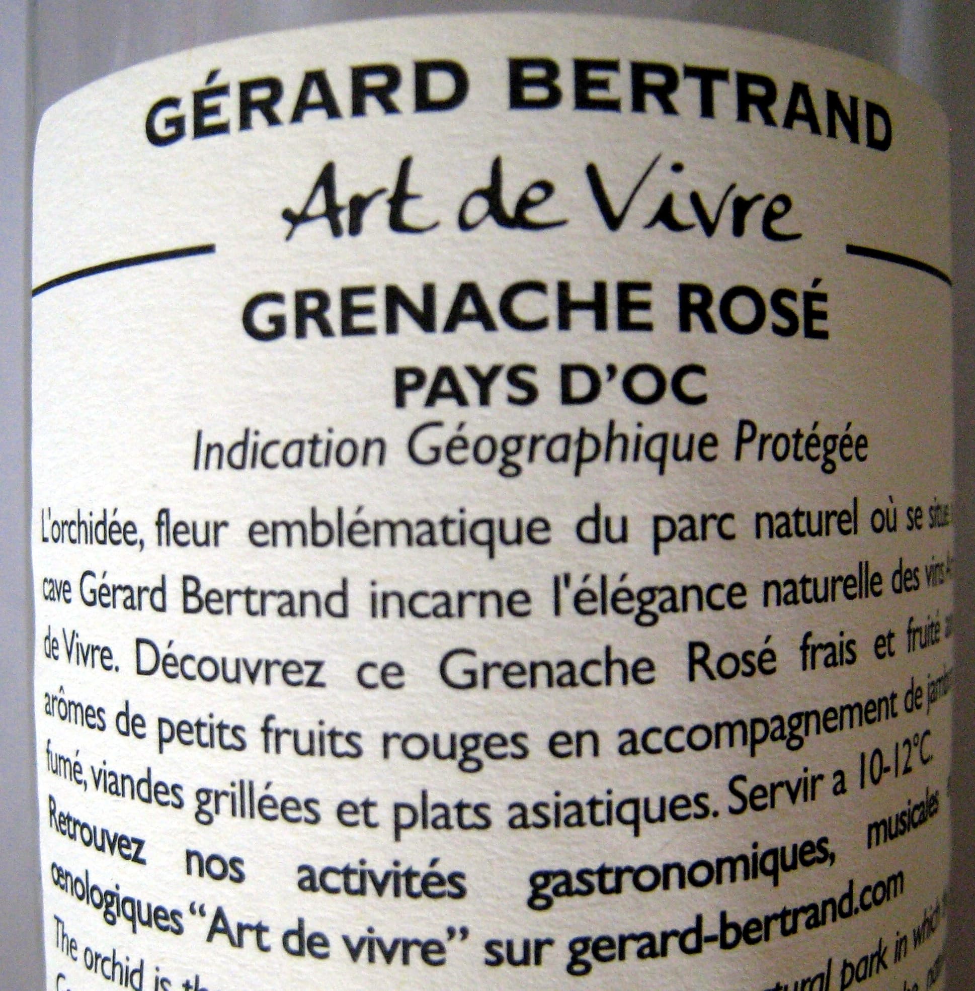 Gérard Bertrand Grenache rosé 2013 IGP Gérard Bertrand packshot