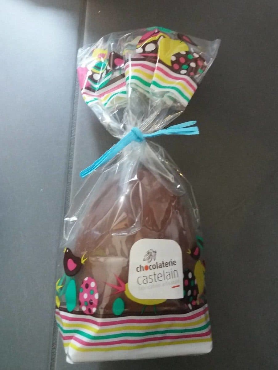 Chocolaterie Castelain Oeuf lisse au chocolat au lait bio/équitable packshot