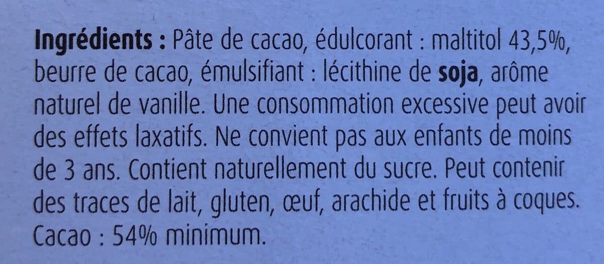Chocolaterie Castelain Chocolat noir packshot