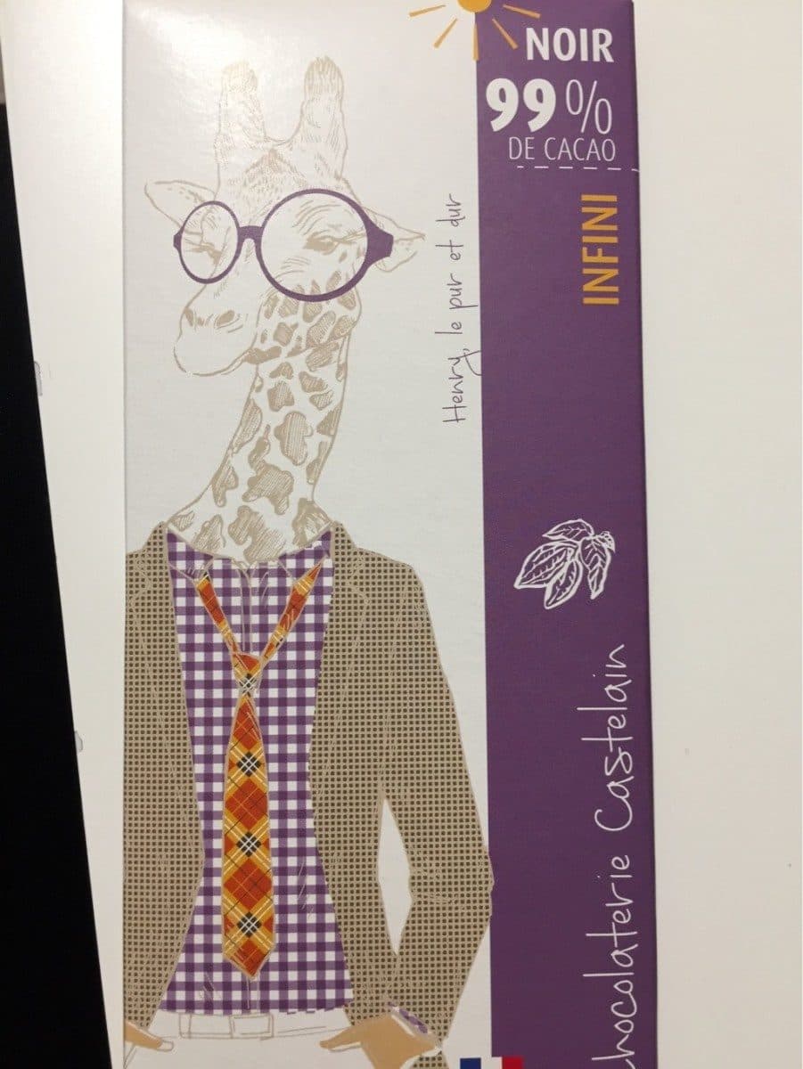 Chocolaterie Castelain Noir 99% de cacao packshot