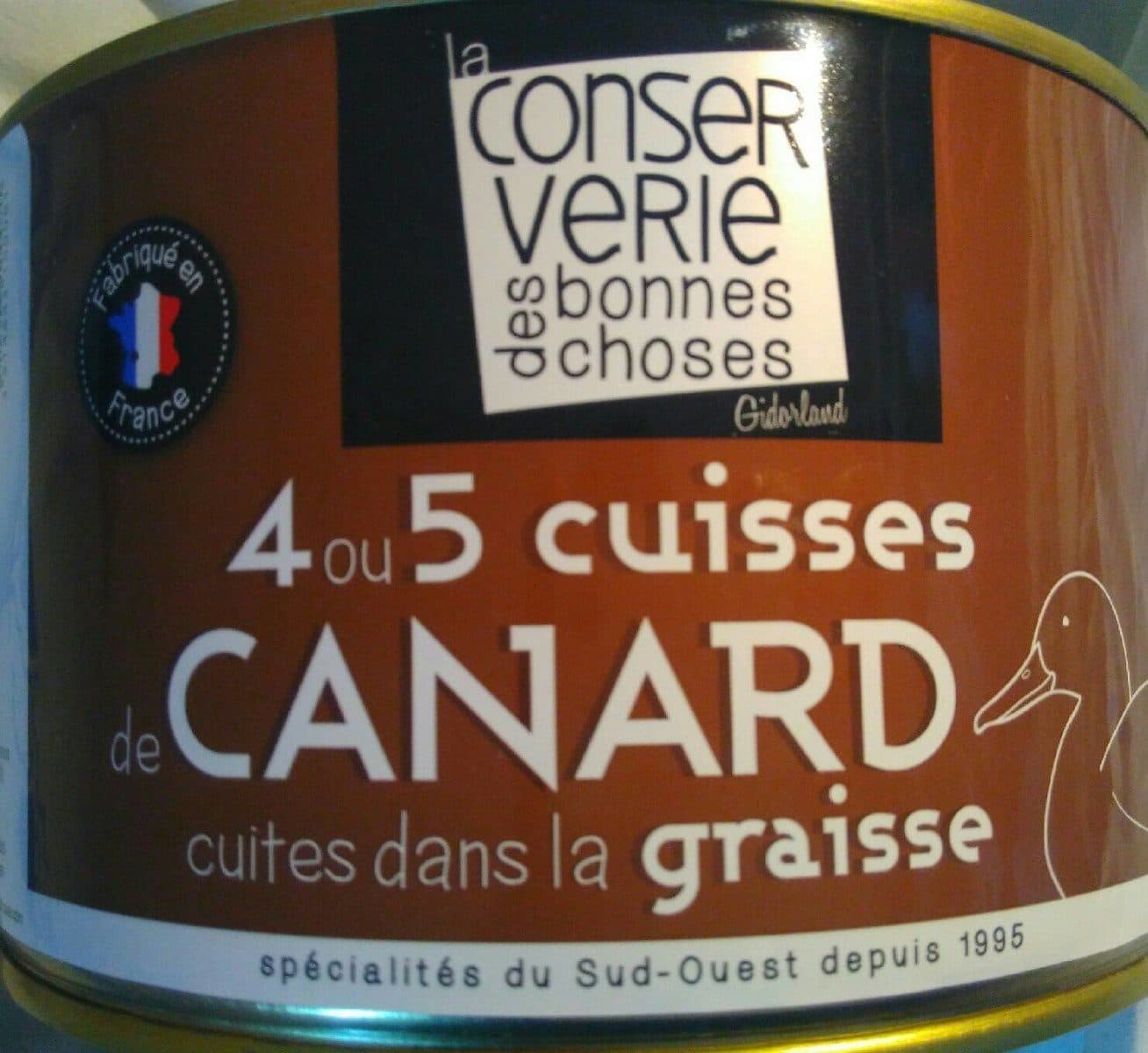 Open Food Facts Cuisses de canard cuites dans la graisse packshot
