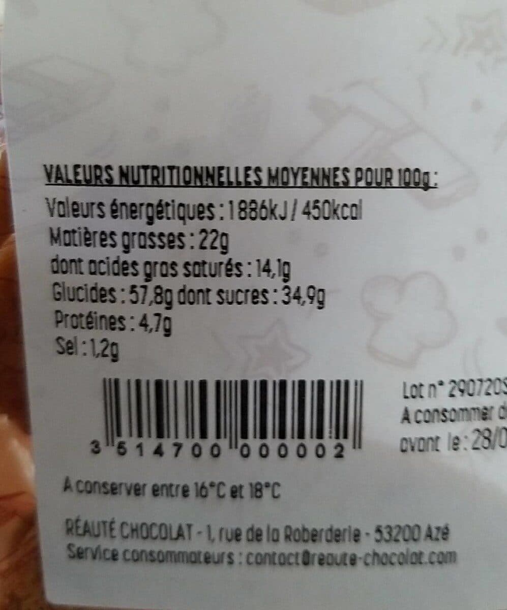 Open Food Facts Cookies pépites de chocolat packshot