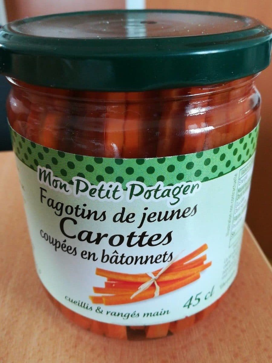 Open Food Facts Fagotins de jeunes carottes en bâtonnets packshot