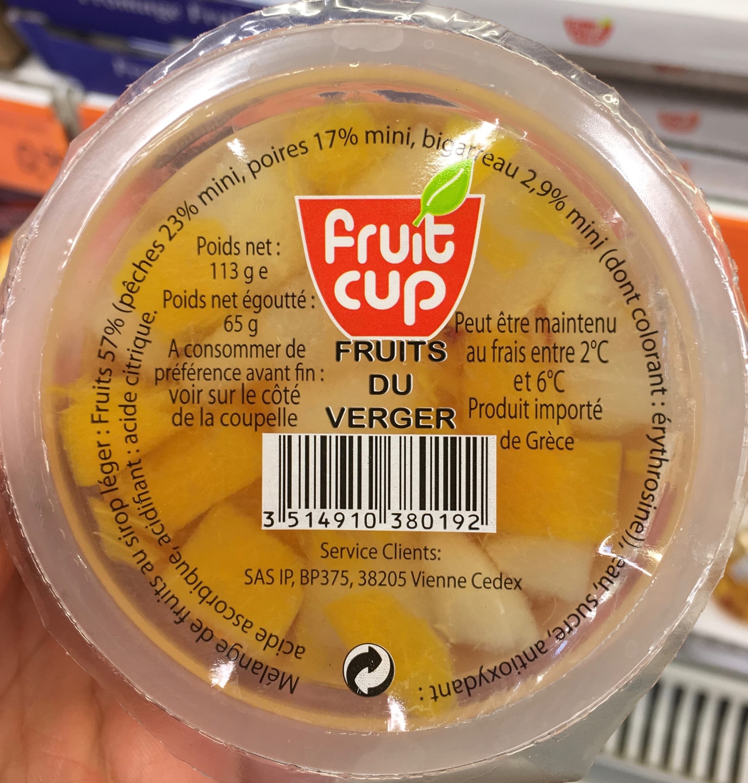 Fruit Cup Fruits du verger packshot