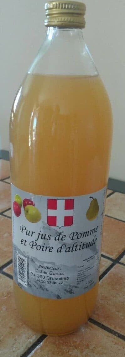 Open Food Facts Pur jus de pomme et poire d'altitude packshot
