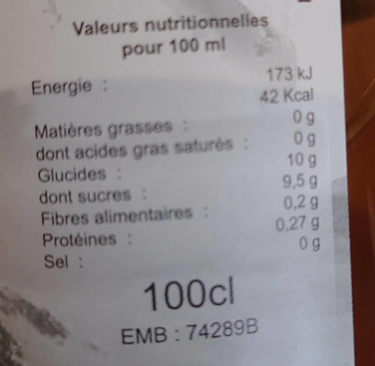 Open Food Facts Pur jus de pomme et coing packshot