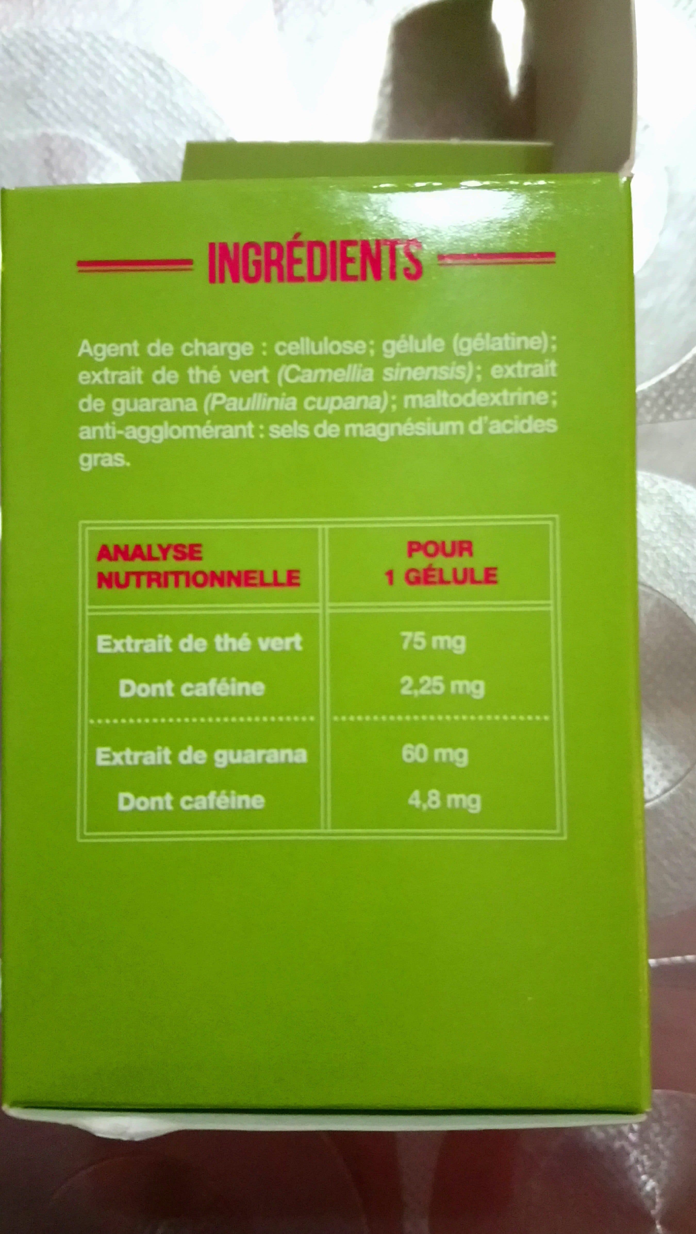 Nutrisante Nutrisanté Thé Vert Guarana 45 Gélules packshot