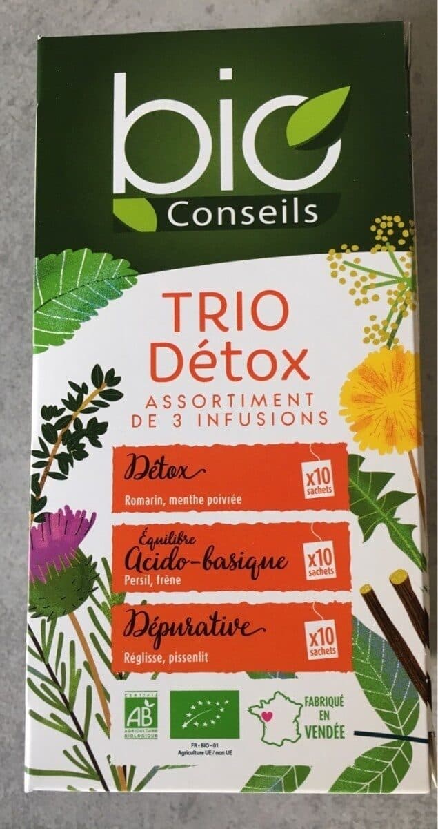 Bio Conseils Trio Détox infusions packshot