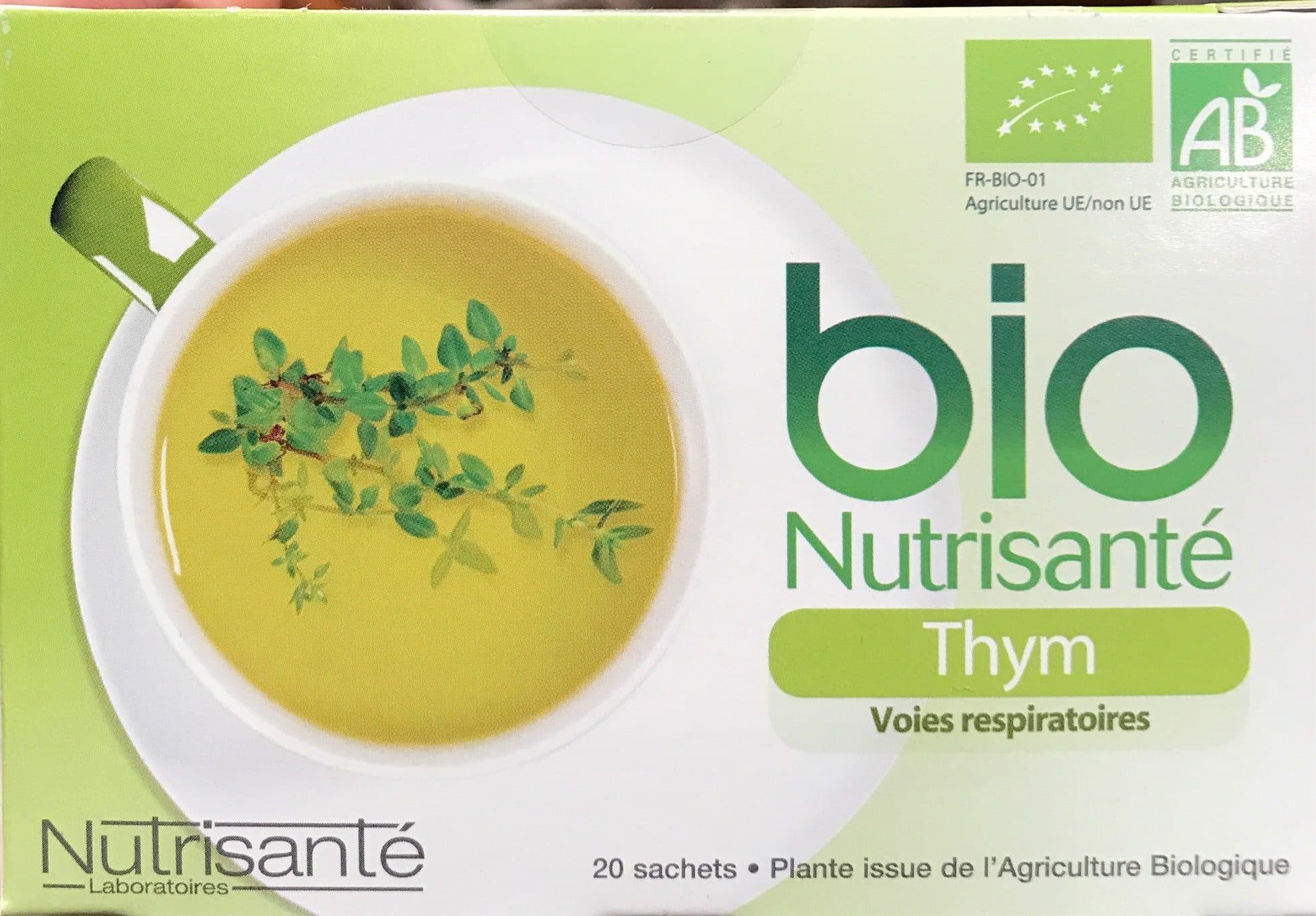 Nutrisante Nutrisante Infusion Bio Thym Voies Respiratoires 20 Sachets (herb Teas And Teas) packshot